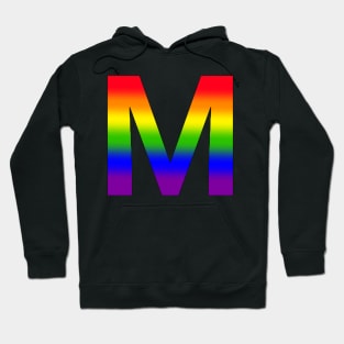 Rainbow Letter M Hoodie